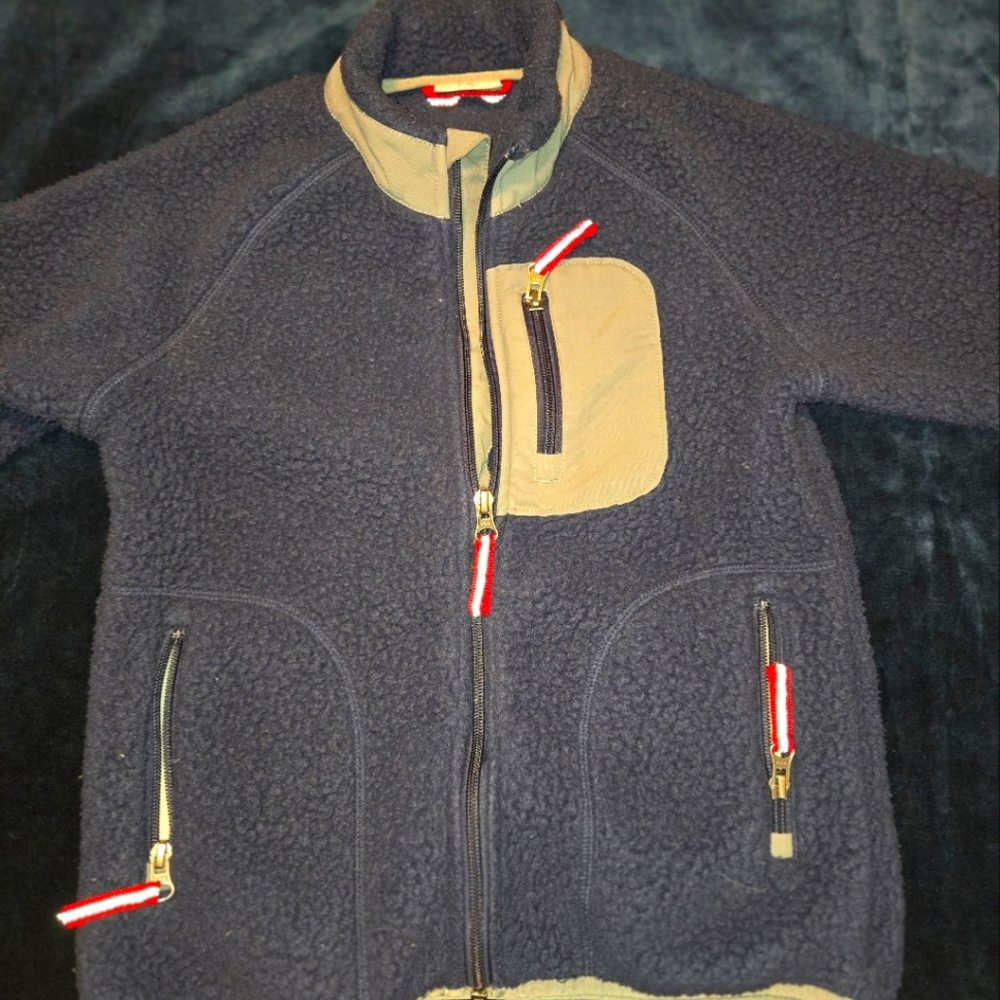 Hanna Andersson Boy's Blue fleece Jacket.  Size 120=size 6